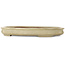 Oval off-white bonsai pot by Kakuzan - 560 x 403 x 70 mm
