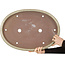 Oval off-white bonsai pot by Hekisui - 560 x 394 x 57 mm