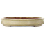 Oval off-white bonsai pot by Kakuzan - 560 x 403 x 70 mm