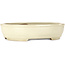 Oval off-white bonsai pot by Yamafusa - 308 x 255 x 75 mm