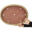 Pot à bonsaï ovale beige de Reiho - 457 x 336 x 73 mm