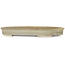 Oval beige bonsai pot by Yamafusa - 550 x 395 x 65 mm