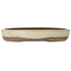 Vaso bonsai ovale beige di Gyouzan - 345 x 270 x 55 mm