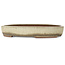 Maceta ovalada color beige para bonsái de Gyouzan - 345 x 270 x 55 mm