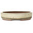 Ovale beige bonsaipot van Gyouzan - 345 x 270 x 55 mm