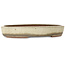 Ovale beige bonsaipot van Gyouzan - 345 x 270 x 55 mm
