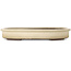 Oval beige bonsai pot by Yamaaki - 400 x 315 x 55 mm