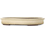 Maceta ovalada color beige para bonsái de Yamaaki - 400 x 315 x 55 mm