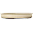 Ovale beige bonsaipot van Yamaaki - 400 x 315 x 55 mm