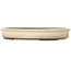 Pot à bonsaï ovale beige de Yamaaki - 400 x 315 x 55 mm