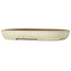 Oval beige bonsai pot by Yamafusa - 470 x 323 x 60 mm