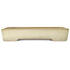 Maceta rectangular color beige para bonsái de Yamafusa - 410 x 305 x 70 mm