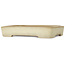 Pot à bonsaï rectangulaire beige de Yamafusa - 410 x 305 x 70 mm