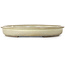 Maceta ovalada color beige para bonsái de Haru Matsu - 622 x 448 x 65 mm