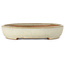 Vaso bonsai ovale beige di Yamafusa - 350 x 275 x 50 mm