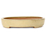 Oval beige bonsai pot by Reiho - 287 x 205 x 35 mm