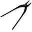 Pince jin japonaise en acier au carbone, droite, grande, 230 mm