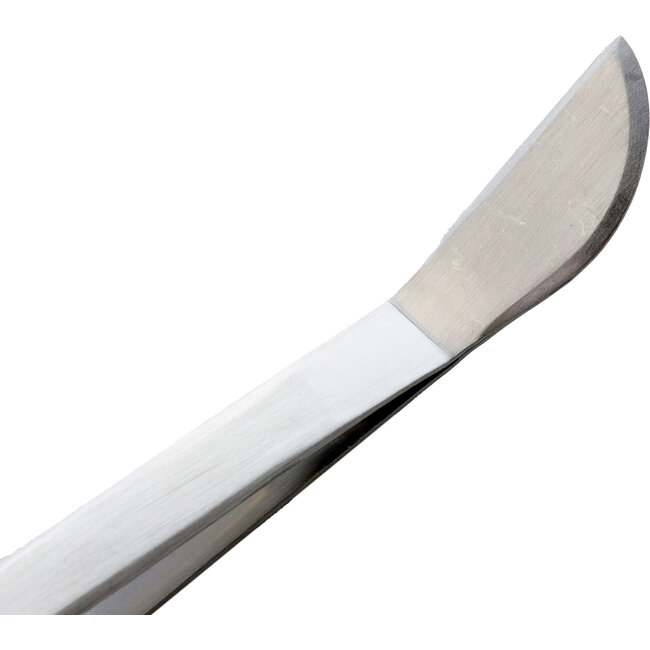 Pince à épiler/spatule japonaise en acier inoxydable, pointe incurvée, 220 mm