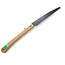 Sierra de poda plegable japonesa de acero y madera, hoja dentada de 480 mm