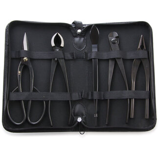 Kikuwa Coffret d'outils en carbone Kikuwa 5 pièces avec étui zippé