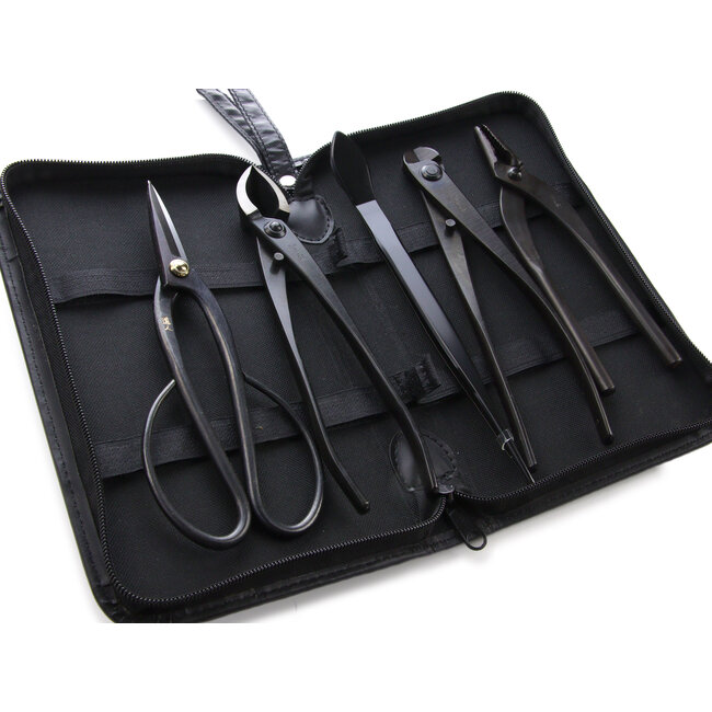 Japanese carbon steel carbon tool set 5pcs zip case