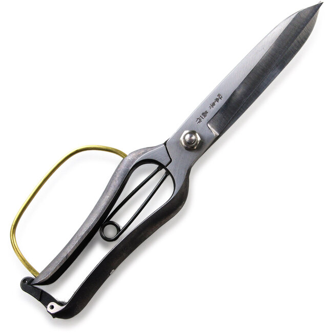 Japanische, einhändig bedienbare Gartenschere aus Edelstahl mit Schutzvorrichtung, 275 mm