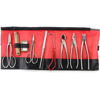 Kikuwa Kikuwa stainless steel tool set 10pcs roll-up