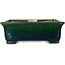 Maceta rectangular verde para bonsái de Mazan - 198 x 170 x 67 mm