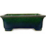 Maceta rectangular verde para bonsái de Mazan - 198 x 170 x 67 mm