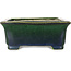 Maceta rectangular verde para bonsái de Mazan - 198 x 170 x 67 mm