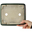 Rechthoekige groene bonsaipot van Mazan - 198 x 170 x 67 mm