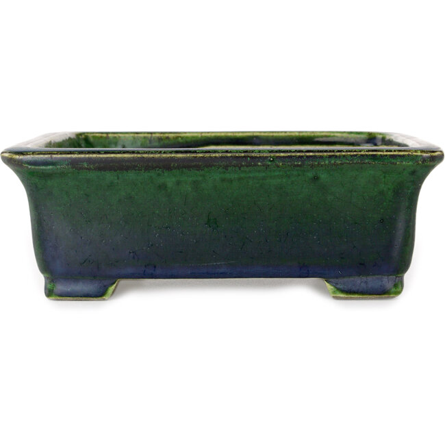 Vaso bonsai rettangolare verde di Mazan - 198 x 170 x 67 mm
