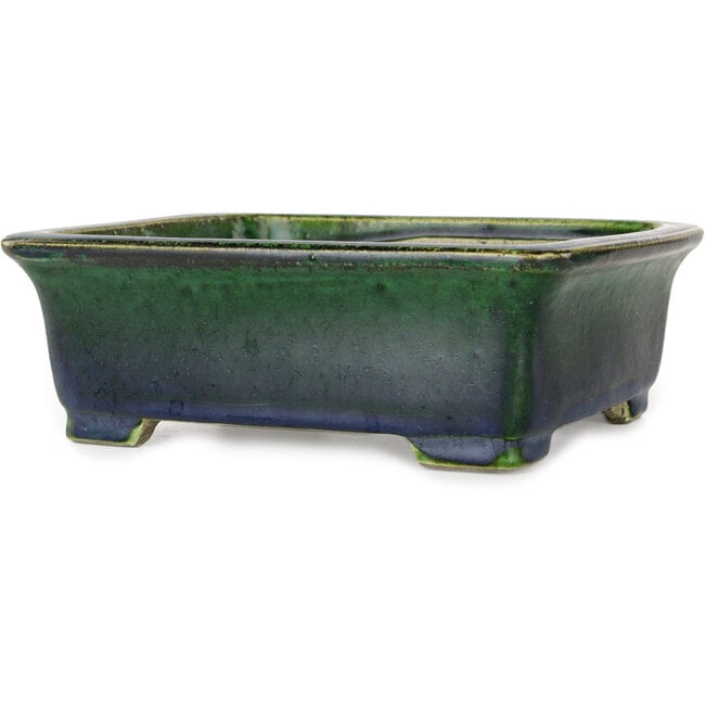Vaso bonsai rettangolare verde di Mazan - 198 x 170 x 67 mm