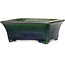 Rectangular green bonsai pot by Mazan - 183 x 162 x 75 mm