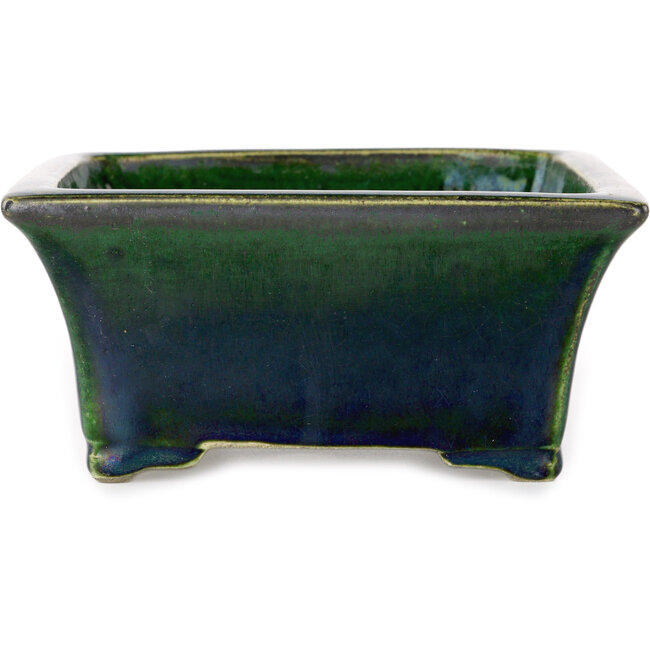 Rechteckiger grüner Bonsai-Topf von Mazan – 183 x 162 x 75 mm