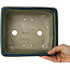Maceta rectangular verde para bonsái de Mazan - 198 x 170 x 67 mm