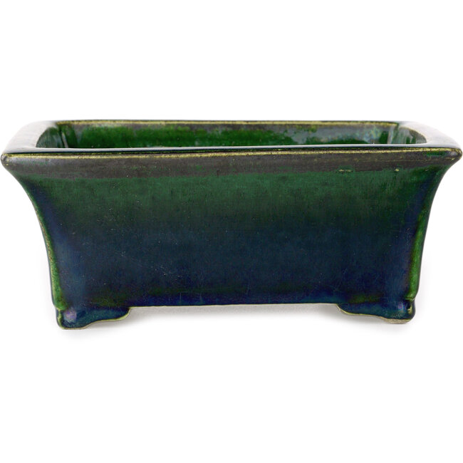Rechthoekige groene bonsaipot van Mazan - 183 x 162 x 75 mm