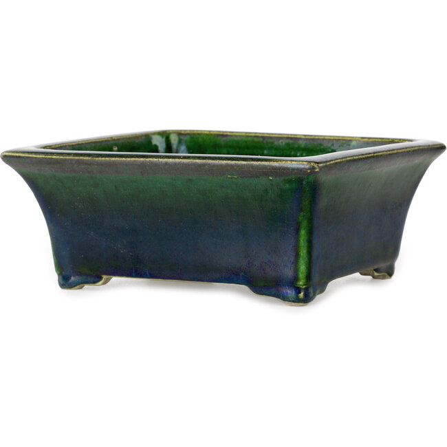 Vaso bonsai rettangolare verde di Mazan - 183 x 162 x 75 mm