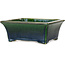 Rechthoekige groene bonsaipot van Mazan - 183 x 162 x 75 mm