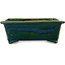 Rectangular green bonsai pot by Mazan - 197 x 168 x 70 mm