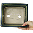 Rectangular green bonsai pot by Mazan - 183 x 162 x 75 mm