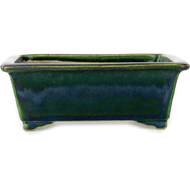 Vaso bonsai rettangolare verde di Mazan - 197 x 168 x 70 mm