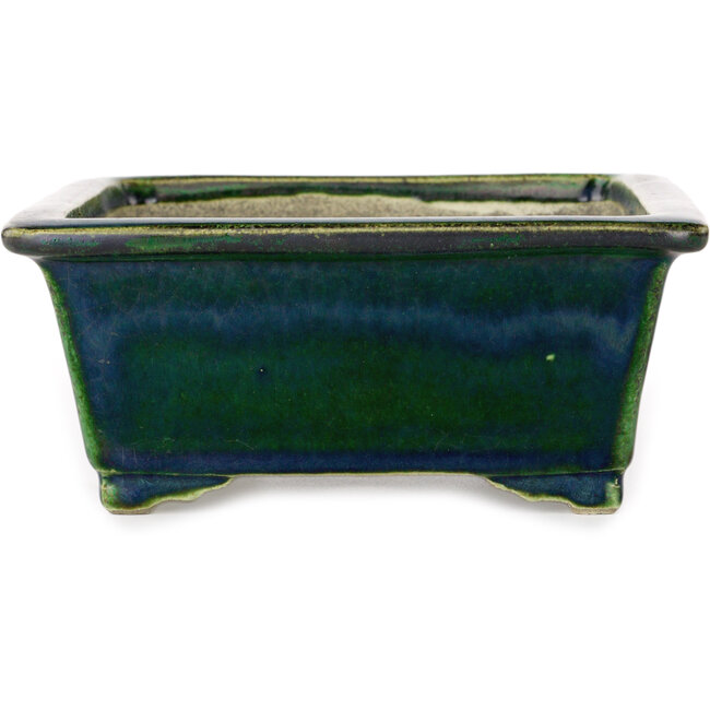 Rechthoekige groene bonsaipot van Mazan - 197 x 168 x 70 mm