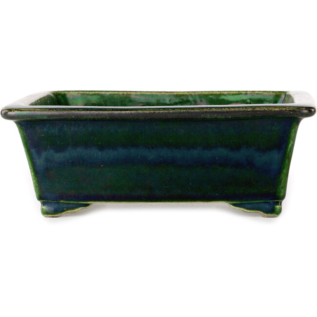 Rechthoekige groene bonsaipot van Mazan - 197 x 168 x 70 mm