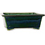 Rechthoekige groene bonsaipot van Mazan - 197 x 168 x 70 mm