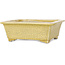 Vaso bonsai rettangolare giallo craquelé di Mazan - 203 x 173 x 70 mm