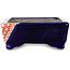 Rechteckiger rot-blauer Bonsaitopf von Terahata Satomi Mazan – 150 x 108 x 43 mm