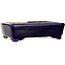 Rechteckiger rot-blauer Bonsaitopf von Terahata Satomi Mazan – 150 x 108 x 43 mm