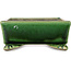 Rectangular green and multicolor bonsai pot by Terahata Satomi Mazan - 155 x 132 x 55 mm