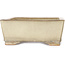 Maceta rectangular color beige para bonsái de Ikkou - 298 x 247 x 98 mm